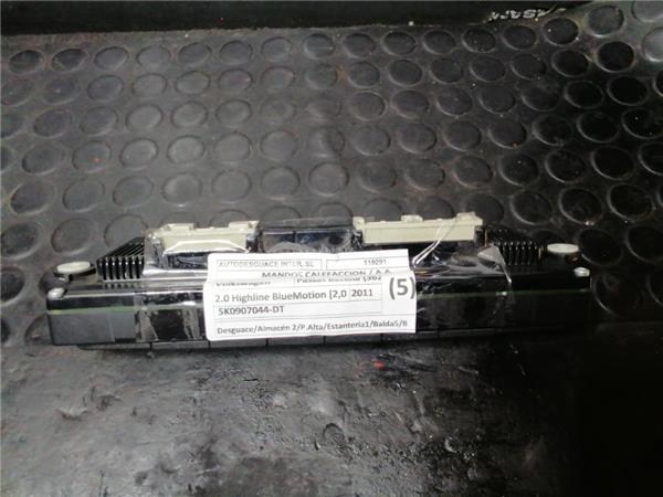 mandos calefaccion / aire acondicionado volkswagen passat berlina (362)(10.2010 >) 2.0 highline bluemotion [2,0 ltr.   103 kw tdi]
