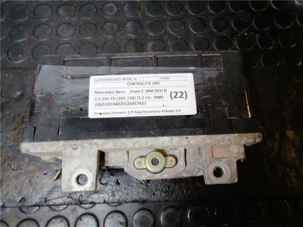 centralita abs mercedes benz clase c (bm 202) berlina (04.1993 >) 2.5 250 td (202.128) [2,5 ltr.   110 kw 20v turbodiesel cat]