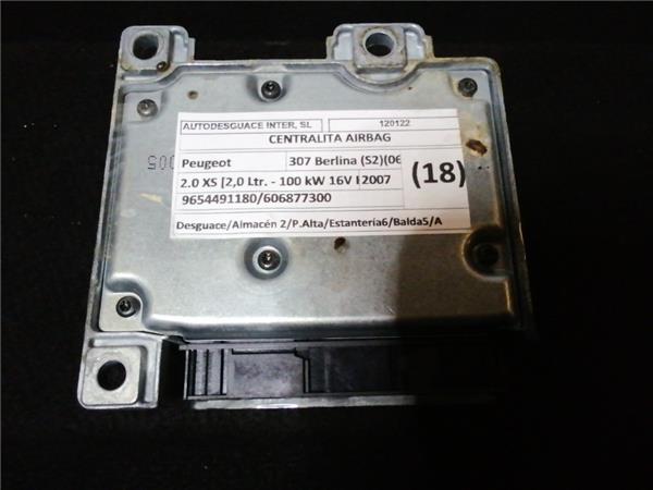 centralita airbag peugeot 307 berlina (s2)(06.2005 >) 2.0 xs [2,0 ltr.   100 kw 16v hdi fap]