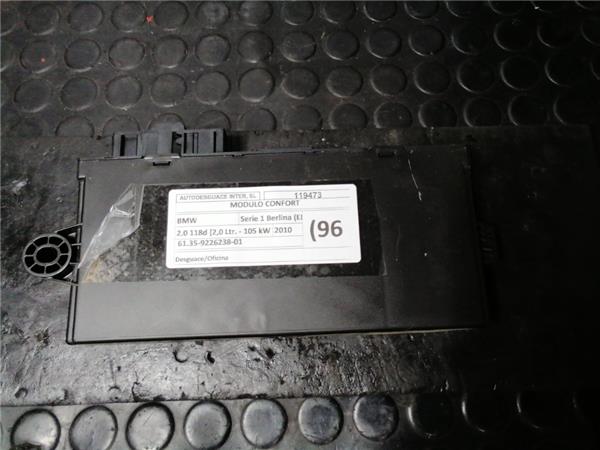 modulo confort bmw serie 1 berlina (e81/e87)(2004 >) 2.0 118d [2,0 ltr.   105 kw turbodiesel cat]