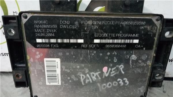 centralita peugeot partner furgon 5 19 d