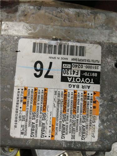 centralita airbag toyota c hr x10 102016 hib