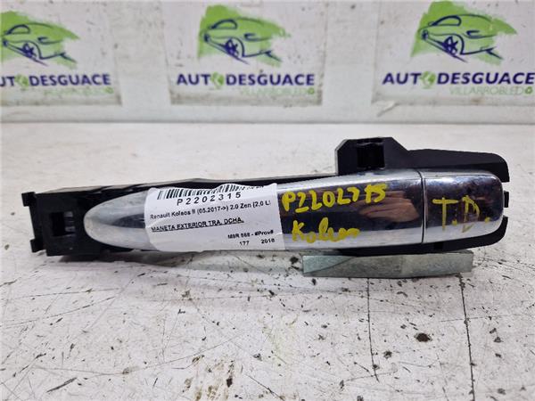 maneta exterior trasera derecha renault koleo
