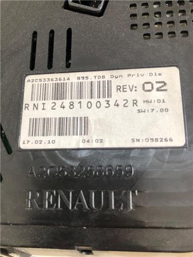 Cuadro Instrumentos Renault Megane III Berlina 5P (2008->) foto 5