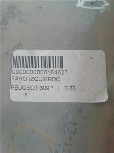 Faro Delantero Derecho Peugeot 309 (02.1986->) foto 2