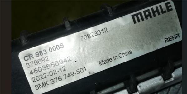 RADIADOR AGUA Mini Mini (R50,R53)(2001->) foto 4