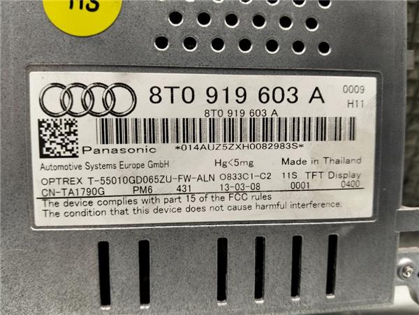 Pantalla Audi A4 Berlina (8K2)(2008->) foto 3