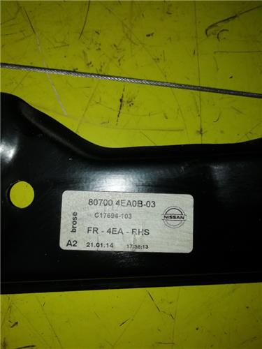 Elevalunas Electrico Delantero Derecho Nissan Qashqai (J11E)(2013->) foto 3
