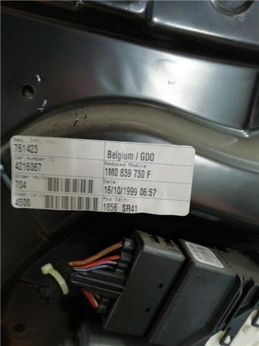 Elevalunas Electrico Trasero Derecho Seat Toledo (1M2)(03.1999->) foto 2