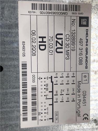 Radio / Cd Opel Corsa D (2006->) foto 2