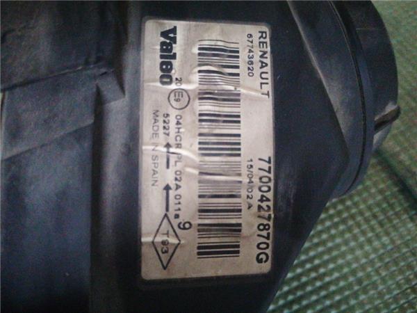 Faro Delantero Derecho Renault Megane I Classic (LA0)(1996->) foto 3