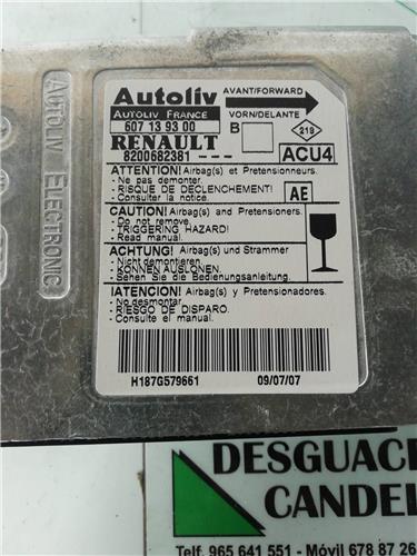 centralita airbag renault megane ii classic b