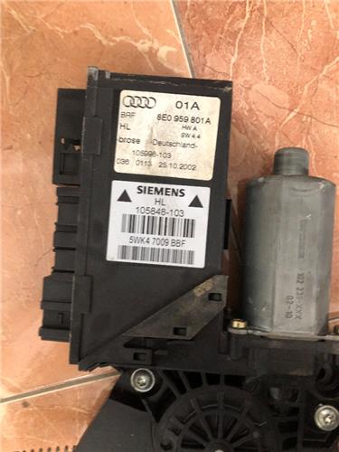 Elevalunas Electrico Trasero Izquierdo Audi A4 Avant (8E)(2004->) foto 3
