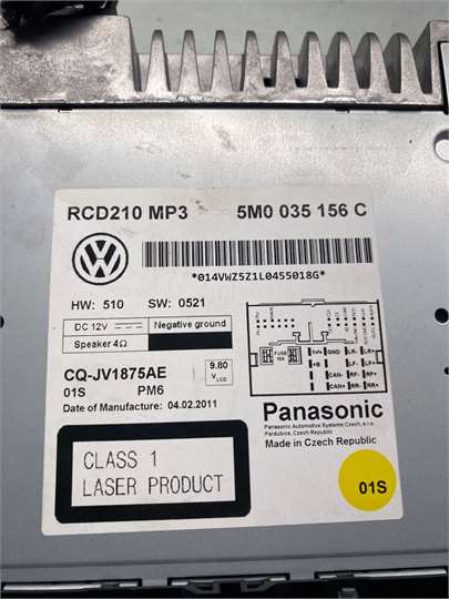 Radio / Cd Volkswagen Polo V (6R1)(06.2009->) foto 3