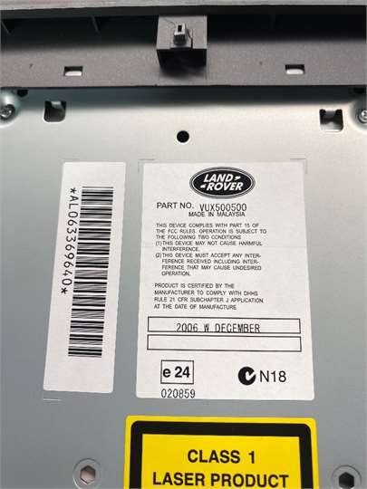 Radio / Cd Land Rover Range Rover Sport (01.2005->) foto 2