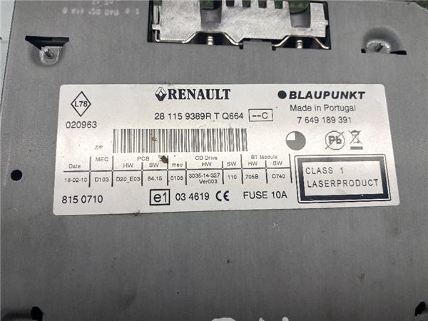 Radio / Cd Renault Megane III Berlina 5P (2008->) foto 3