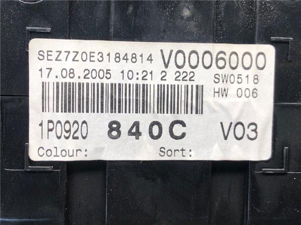 Cuadro Instrumentos Seat Leon (1P1)(05.2005->) foto 5