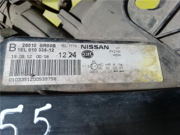 Faro Delantero Derecho Nissan Qashqai (J10)(01.2007->) foto 3