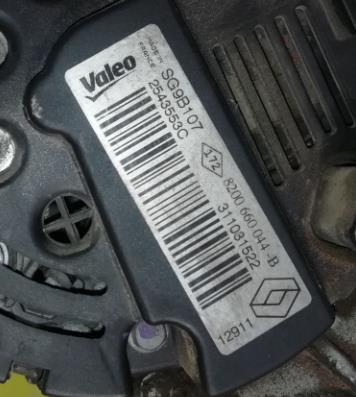 Alternador Dacia Sandero (01.2008->) foto 5