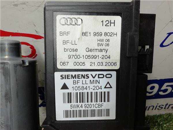 A4 BERLINA Mecanismo Elevalunas Delantero Derecho