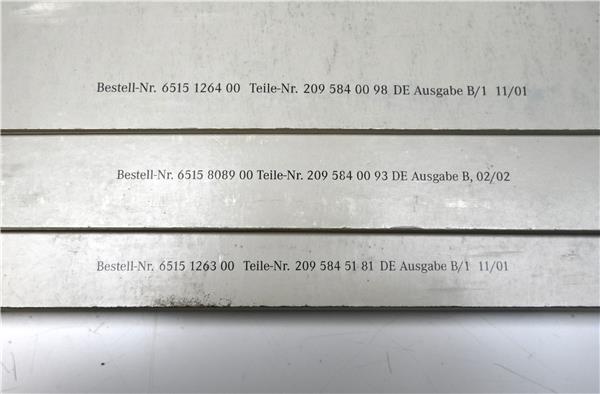 Manual Usuario - Mercedes-Benz CLK (BM 209) Coupe (03.2002->) 2.6 240 (209.361) [2,6 Ltr. - 125 KW Cat] - ref. A 209 584 51 81