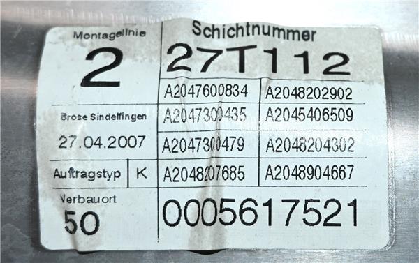 elevalunas electrico trasero derecho mercedes