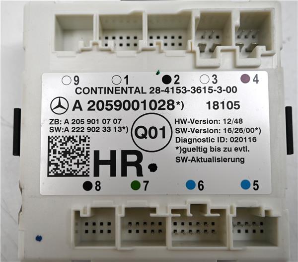 centralita cierre puerta trasera derecha merc