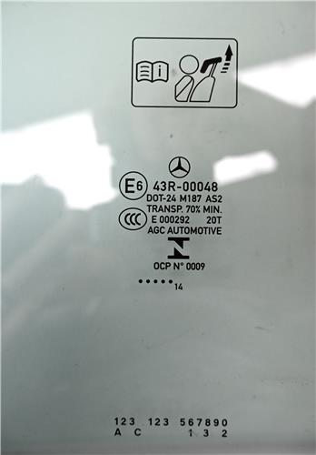 luna puerta trasera izquierda mercedes benz c