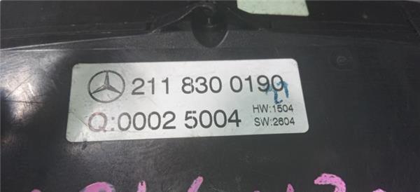mandos climatizador mercedes benz clase e (bm 211) berlina (01.2002 >) 2.7 e 270 cdi (211.016) [2,7 ltr.   130 kw cdi cat]
