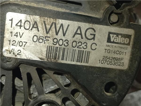 alternador volkswagen golf v (1k1)(10.2003 >2008) 1.9 trendline [1,9 ltr.   77 kw tdi]