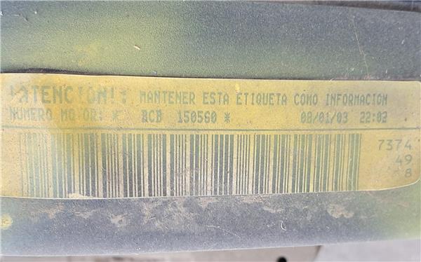 motor completo volkswagen golf iv berlina (1j1)(10.1997 >2004) 1.6 16v