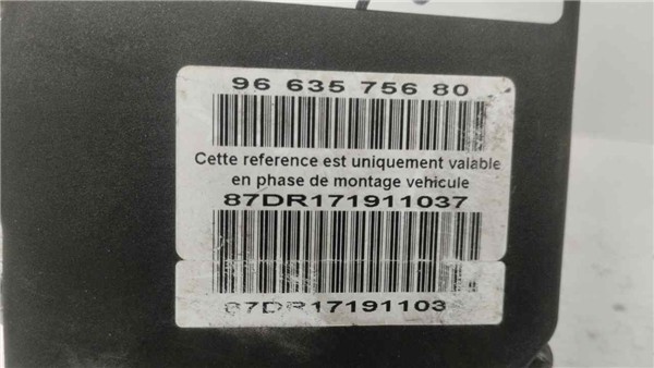 abs peugeot 308 2007 16 premium 16 ltr 110