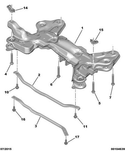 puente delantero peugeot 208 012012 12 style