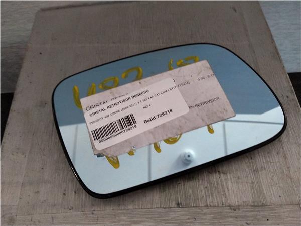 cristal retrovisor derecho peugeot 407 coupe