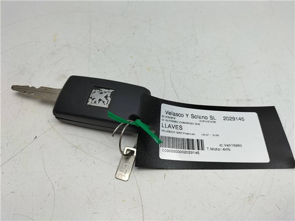 llave peugeot 4007 2007 22 premium 22 ltr