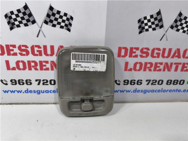luz interior techo nissan x trail t30 062001