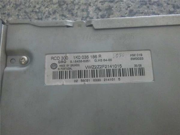 radio / cd volkswagen passat berlina (3c2)(2005 >) 2.0 advance [2,0 ltr.   103 kw tdi]