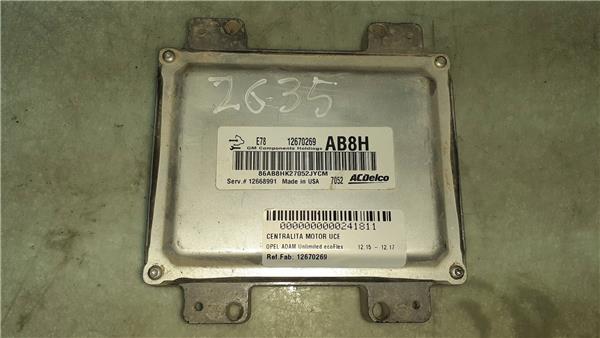 centralita motor uce opel adam 2012 14 unlim