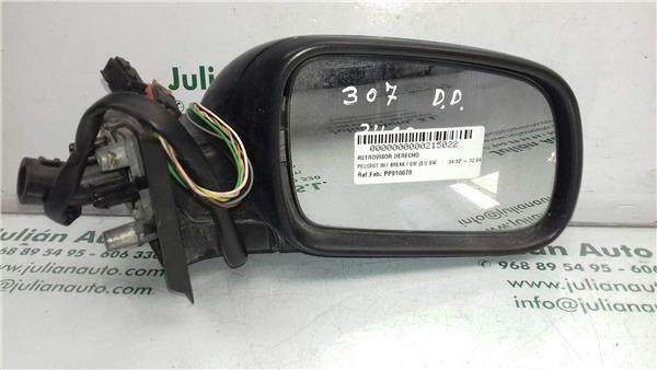 retrovisor derecho peugeot 307 break / sw (s1)(04.2002 >06.2005) 2.0 sw [2,0 ltr.   79 kw hdi fap]