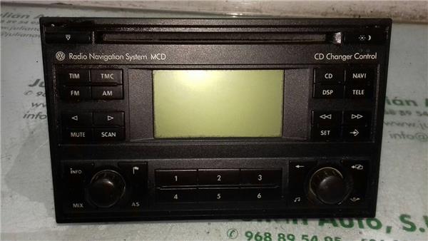 radio / cd volkswagen passat berlina (3b3)(2000 >) 1.9 advance [1,9 ltr.   74 kw tdi]