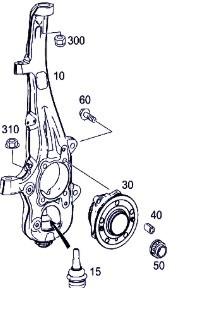 mangueta delantera izquierda mercedes benz cl