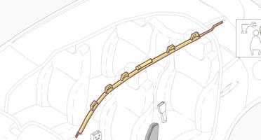 airbag cortina delantero derecho mercedes ben