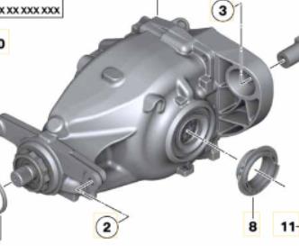 grupo diferencial trasero bmw serie x3 f25 20