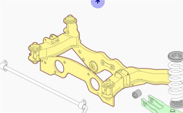 puente trasero mercedes benz clase gla bm 156