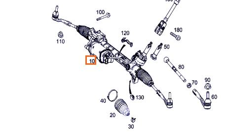 cremallera direccion asistida mercedes benz c
