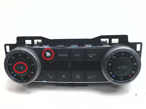 mandos climatizador mercedes benz clase c (bm 204) berlina (01.2007 >) 2.2 c 220 cdi (204.008) [2,2 ltr.   125 kw cdi cat]