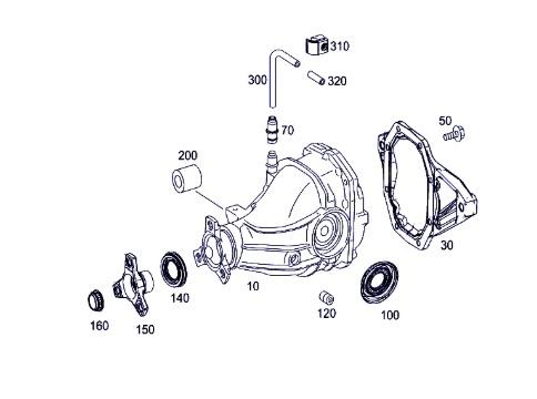 grupo diferencial trasero mercedes benz clase